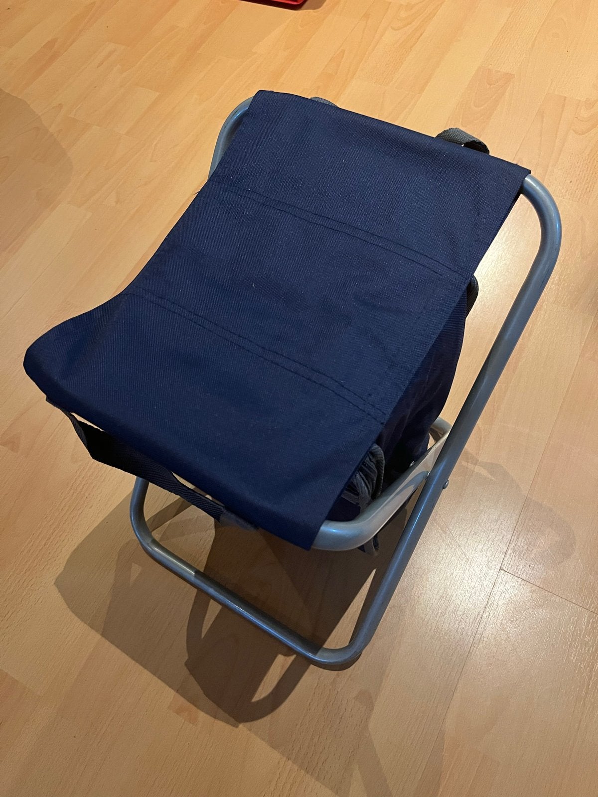 Opvouwbaar krukje met koeltas - Ideaal voor camping, Caravans en Kamperen, Kampeermeubelen, Ophalen, Gebruikt, Campingstoel
