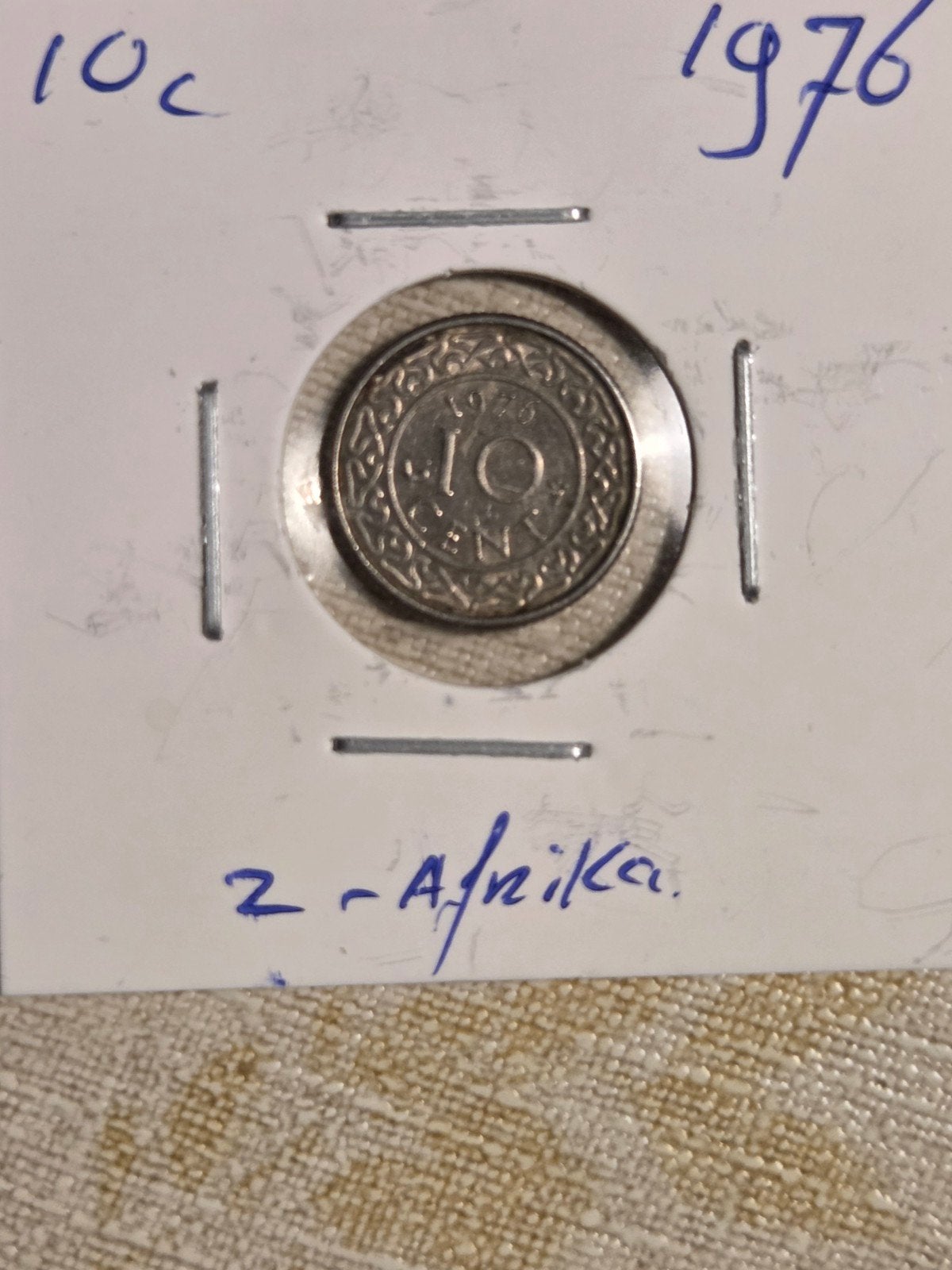 10 Cent munt Suriname 1976, Ophalen of Verzenden, Zuid-Azië, Losse munt
