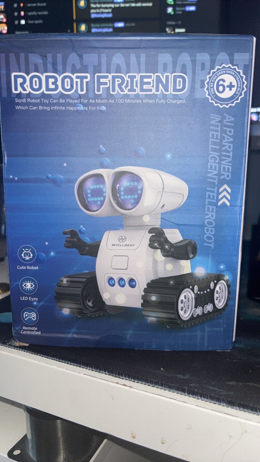 Robot Friend: Interactieve RC Robot met LED Ogen, Verzenden, Nieuw, Jongen of Meisje