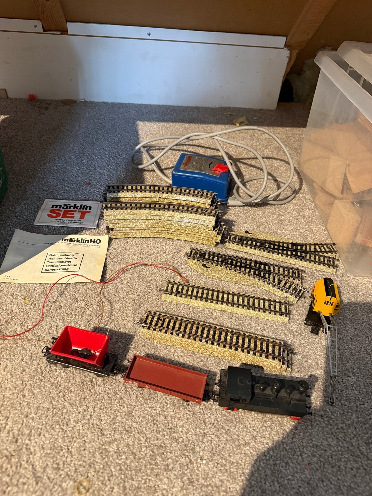 Märklin Treinset met rails, locomotief, wagons en trafo, Hobby en Vrije tijd, Modeltreinen | H0, Wisselstroom, Verzenden, Analoog