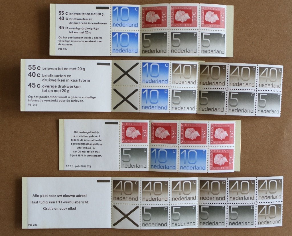 Postzegel boekjes Nederland  PB20a / PB30 Postfris, Verzenden, Na 1940, Postfris