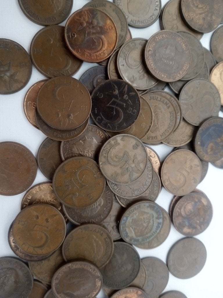 Stuivers > 21kg Juliana, Postzegels en Munten, Munten | Nederland, Ophalen of Verzenden, Koningin Juliana, 5 cent, Losse munt