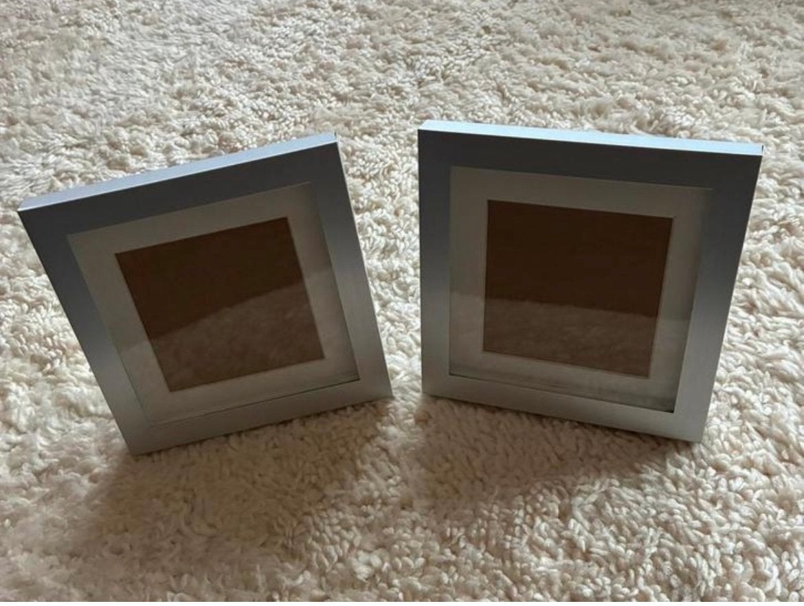 Fotolijsten 2, Gebruikt, Zilver, Metaal, Hangend