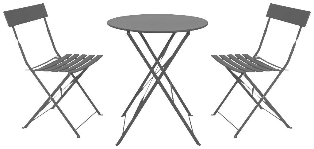 BISTROSET TUINSET BISTRO TUIN SET TAFEL STOEL METAAL, 2 zitplaatsen, Overige materialen, Bijzettafel, Nieuw