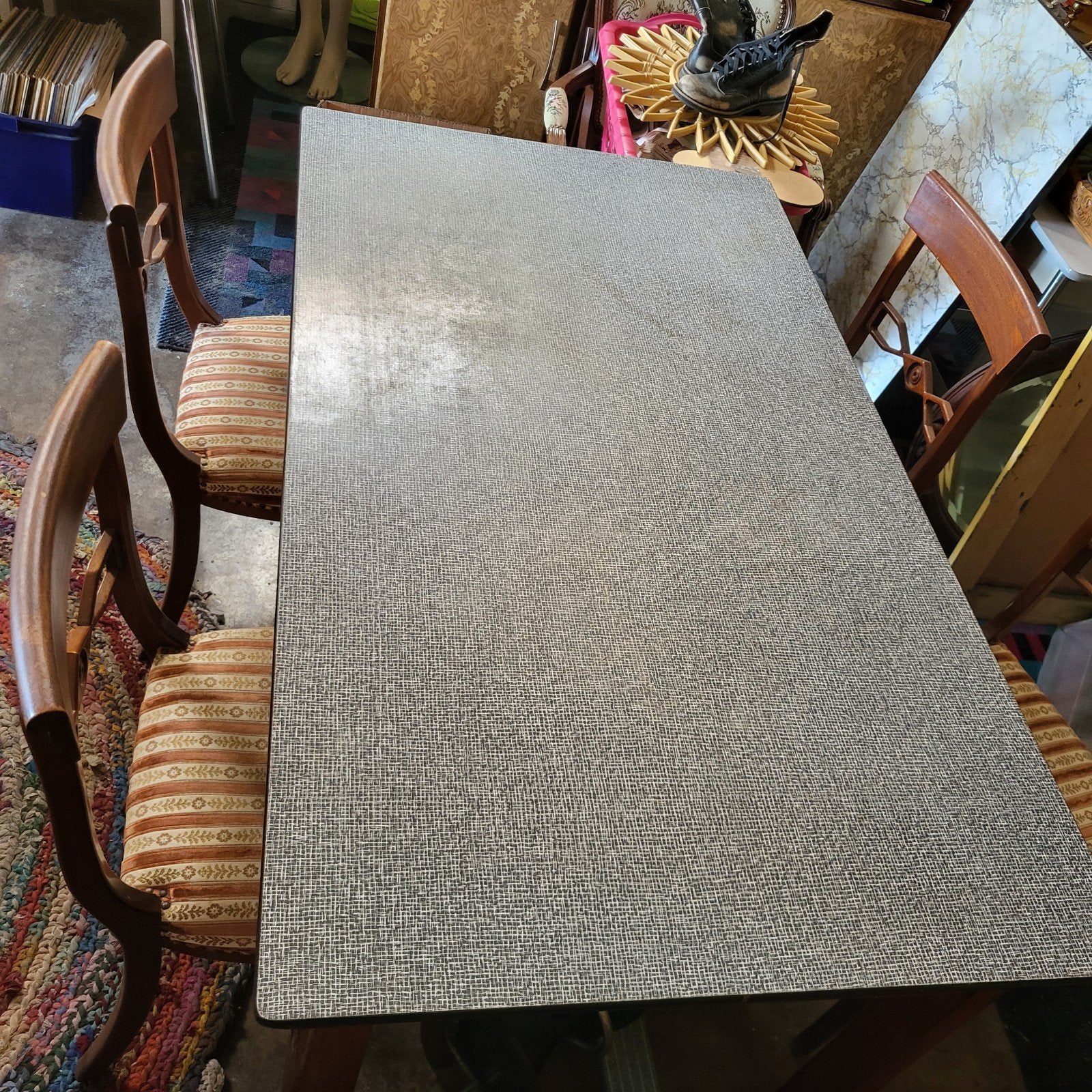 Vintage tafel met lade, Antiek en Kunst, Ophalen