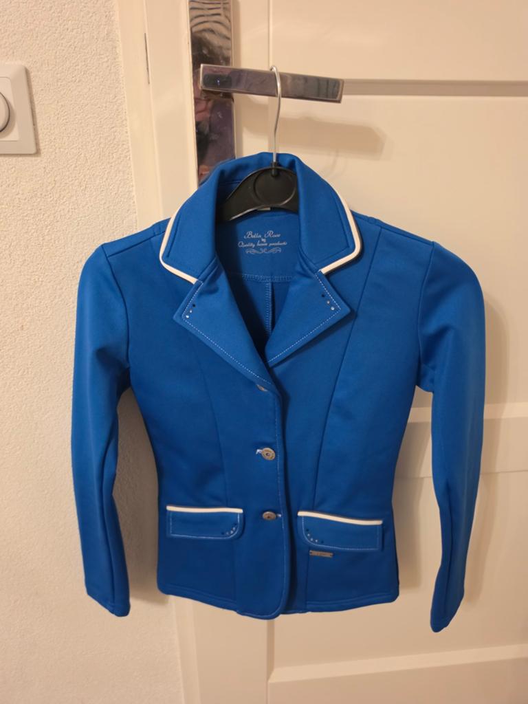 QHP zeeblauw ruiterjasje, Dieren en Toebehoren, Paardrijkleding, Ophalen of Verzenden, Bovenkleding