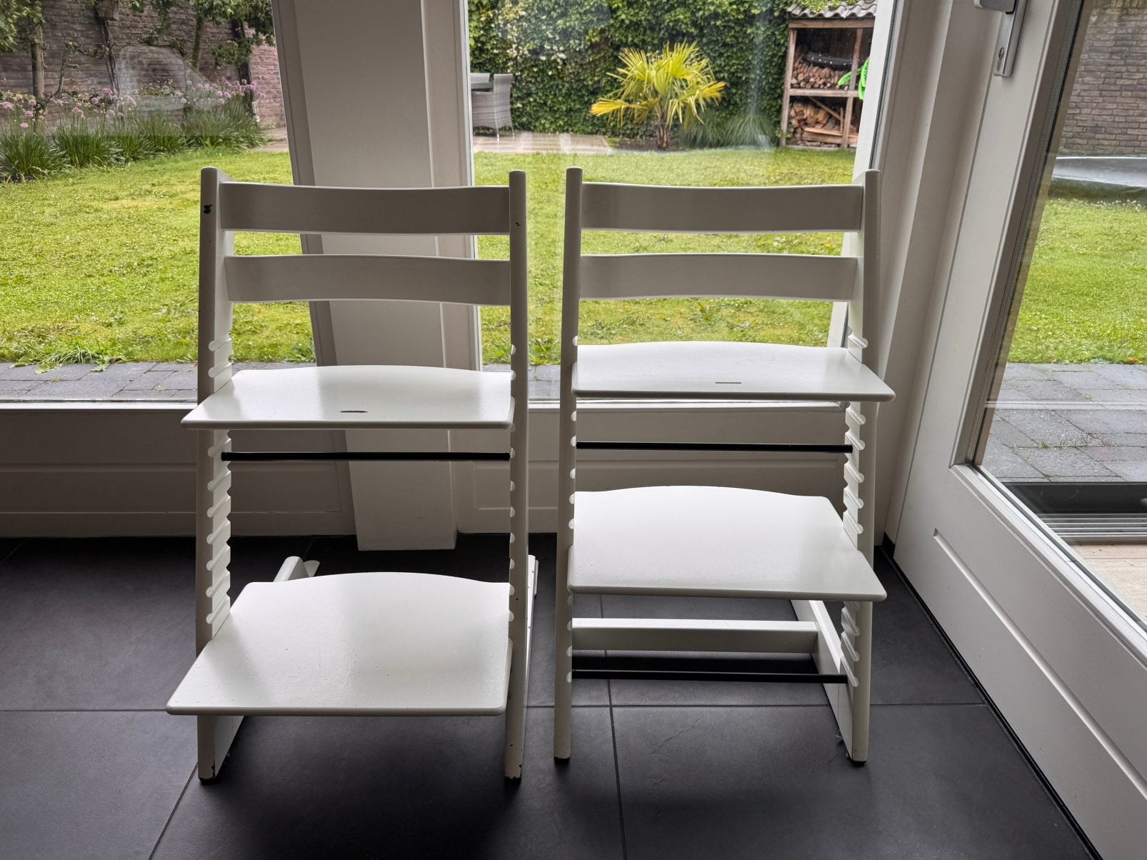 Stokke trip trap 2x wit, Kinderen en Baby's, Kinderstoelen, Ophalen, Zo goed als nieuw, Meegroeistoel