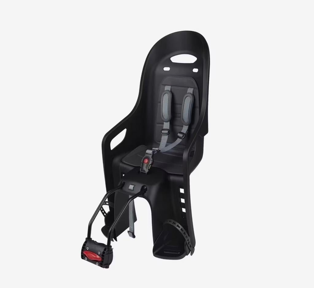 POLISPORT Groovy Fietsstoeltje met framebevestiging zwart, 15 t/m 25 kg, Achterzitje, Ophalen of Verzenden, Gebruikt