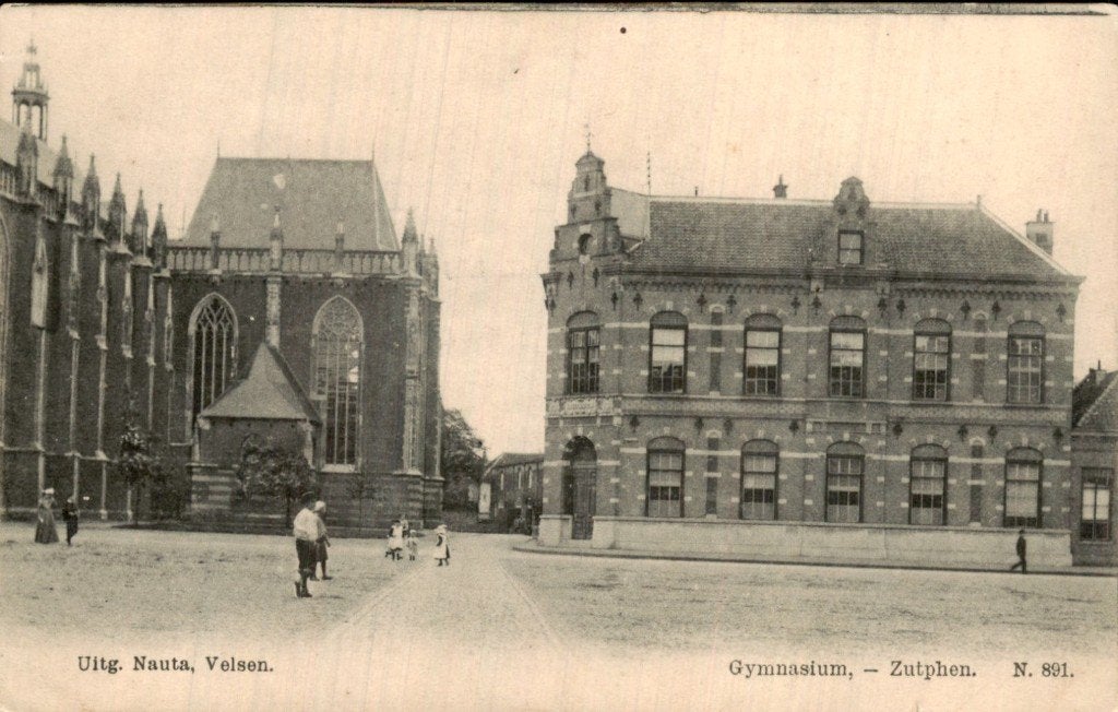 Zutphen - Gymnasium - N. 891, Ophalen of Verzenden, Voor 1920, Ongelopen, Gelderland
