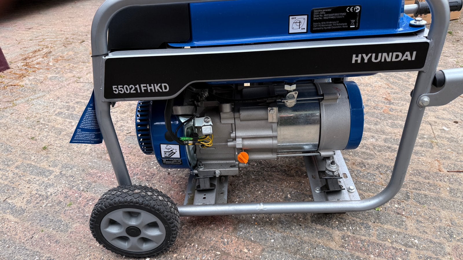 Topstaat: Hyundai 55021FHKD Aggregaat / Generator 2,6 kW, Witgoed en Apparatuur, Ophalen, Zo goed als nieuw