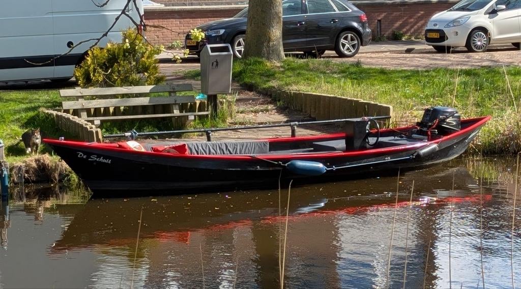 Tuindersvlet koolvlet incl. 15pk Parsun bbm, Watersport en Boten, Ophalen, Staal, Benzine, Buitenboordmotor