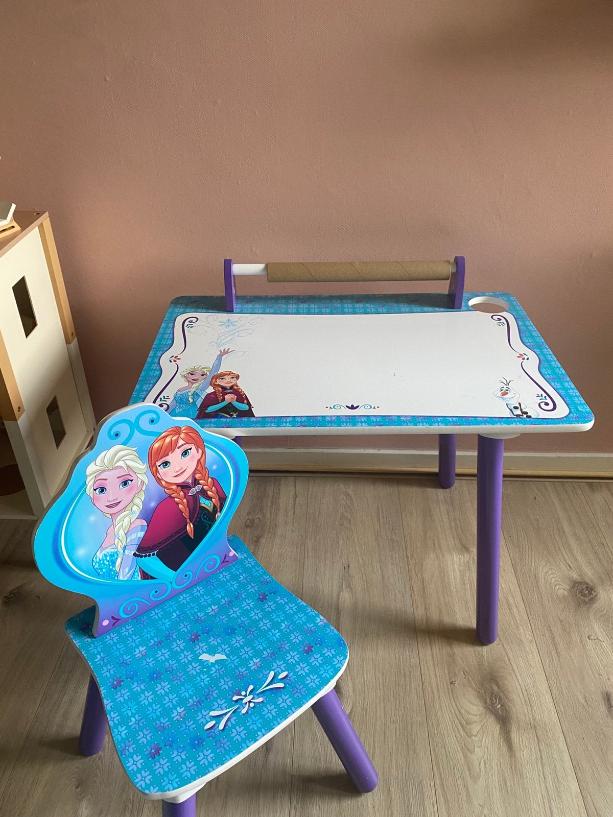 Kindertafeltje met stoel Disney Frozen, Ophalen, Gebruikt, Tafel(s) en Stoel(en)
