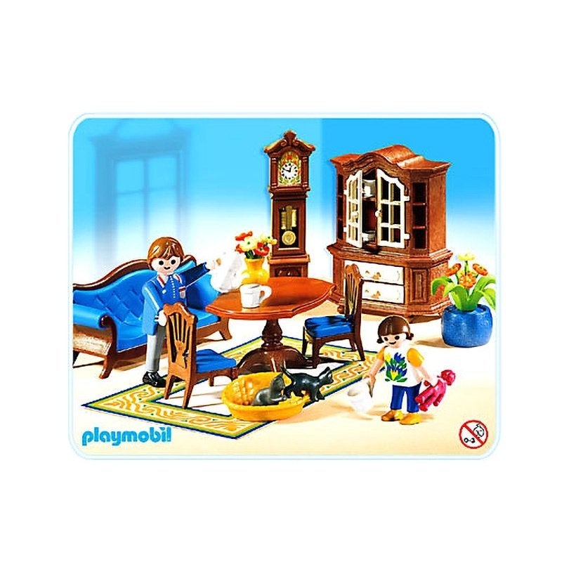 Playmobil 5327 WOONKAMER nostalgisch, Ophalen of Verzenden, Zo goed als nieuw, Complete set
