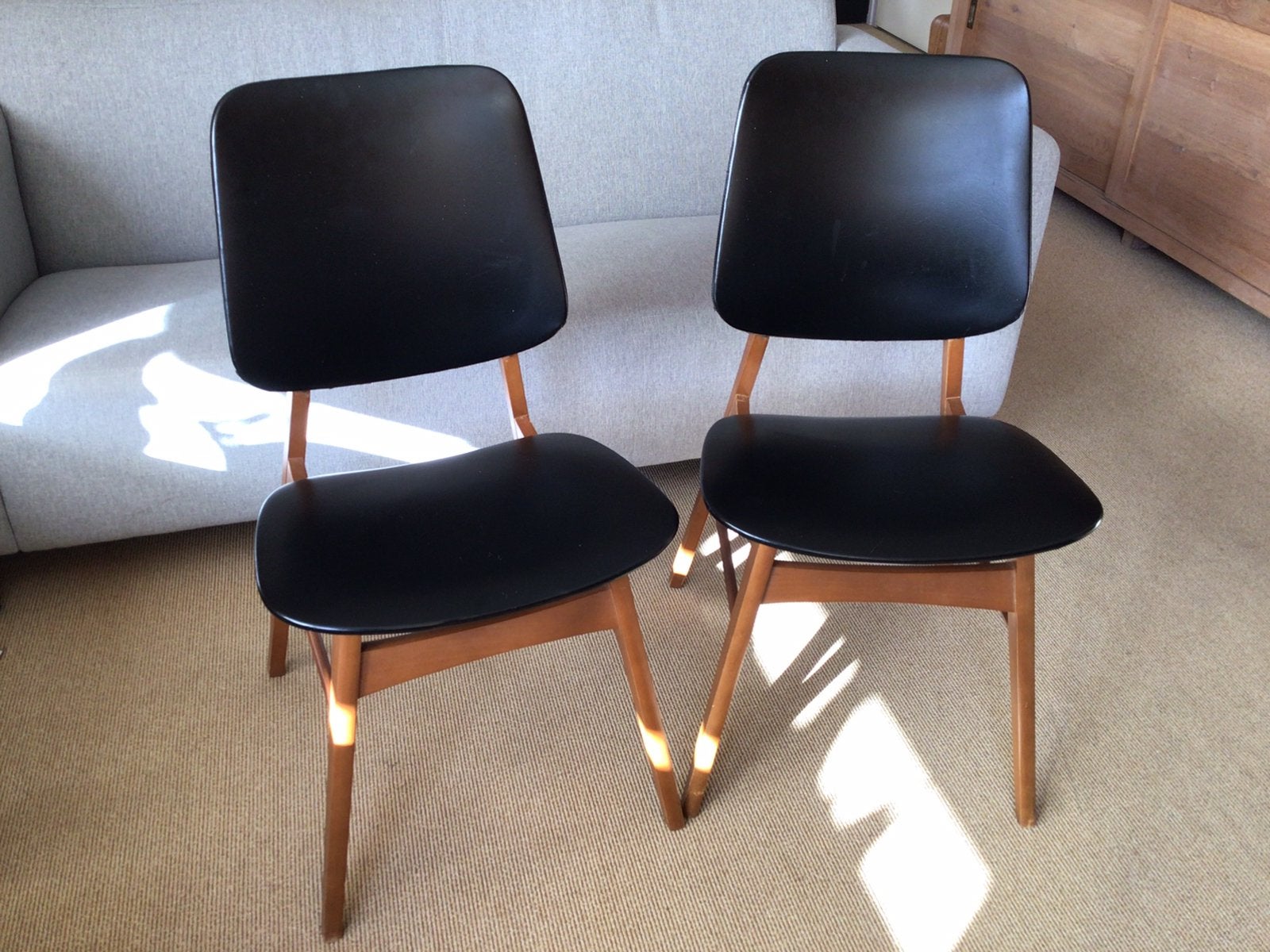 Retro stoeltjes, deens design, Ophalen