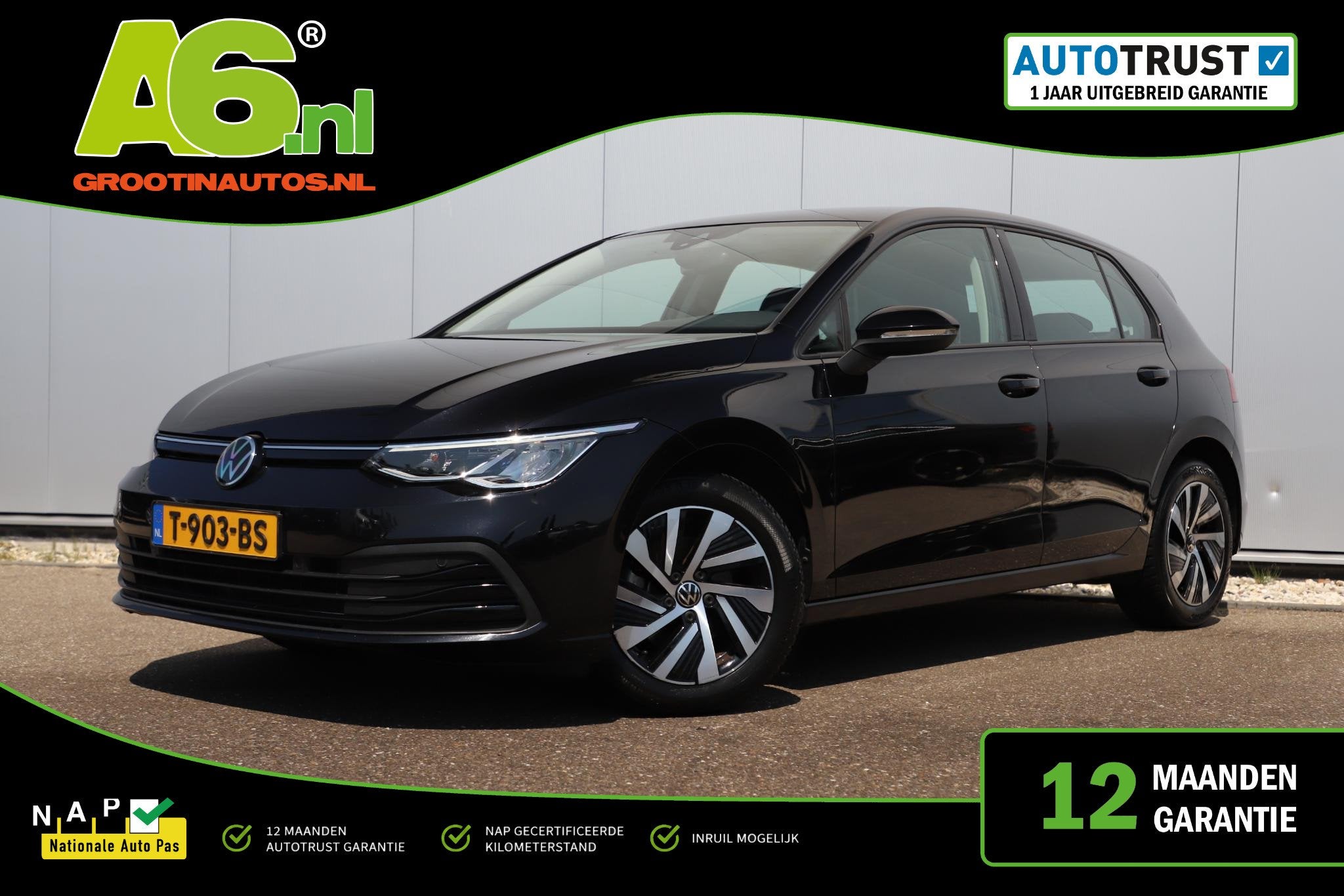 Volkswagen Golf 1.0 eTSI Life Business Automaat NAP Adaptive, Auto's, Volkswagen, Bedrijf, Te koop, Golf, ABS, Adaptive Cruise Control
