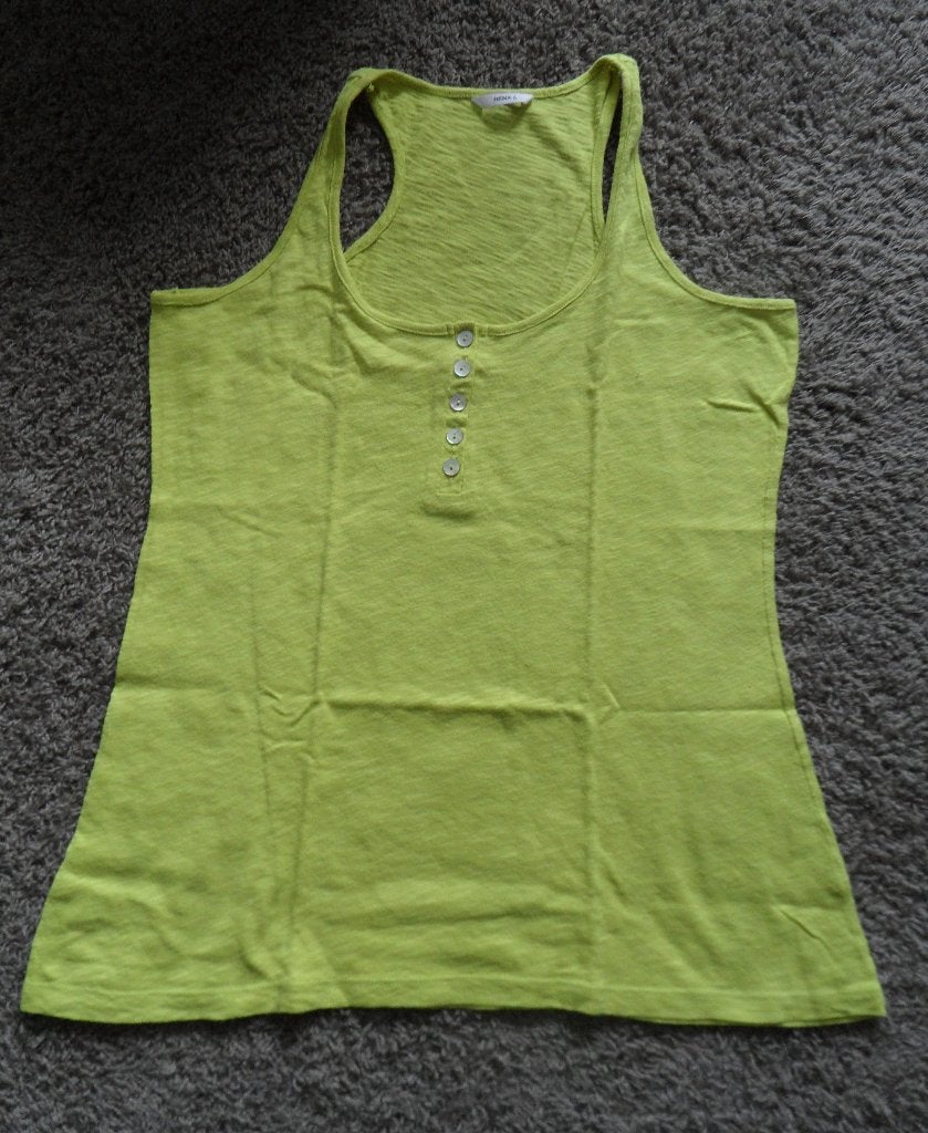 In goede staat: geel, mouwloos damesshirt HEMA, maat L, Kleding | Dames, Geel, Maat 42/44 (L), Ophalen of Verzenden, Zo goed als nieuw