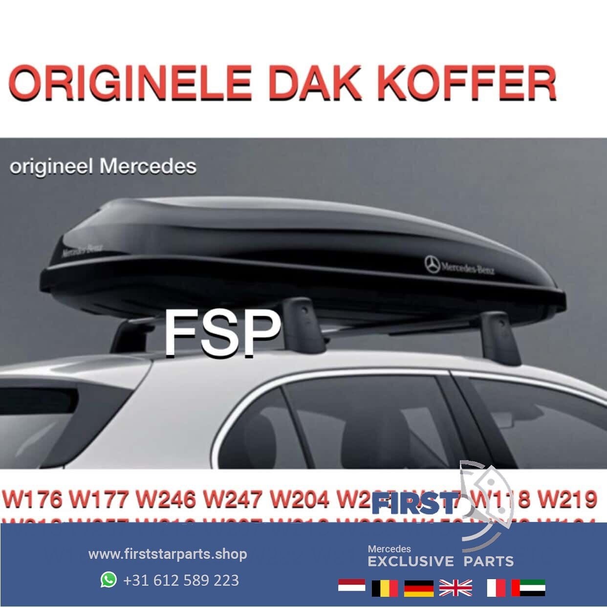 A0008400300 Mercedes SKIBOX DAKKOFFER ORIGINEEL A B C CLA CL, Gebruikt, -, -, Ophalen of Verzenden