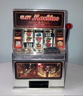 Oud speelgoed; slot machine, Verzamelen, Ophalen of Verzenden, Gebruikt