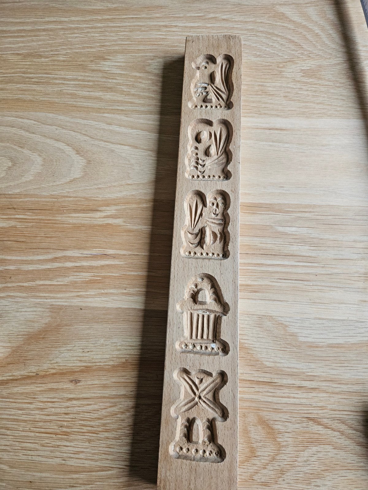 Speculaasplank 40x5.5cm met diverse figuren, Ophalen of Verzenden