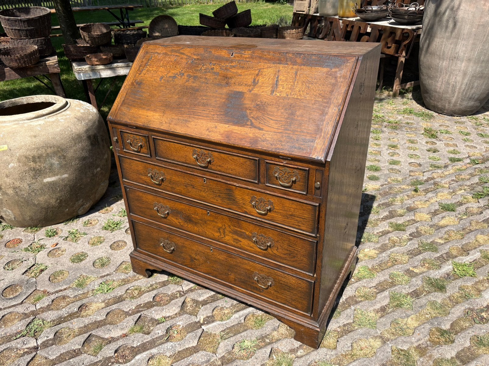 Oud Engels secretaire / buro, Ophalen