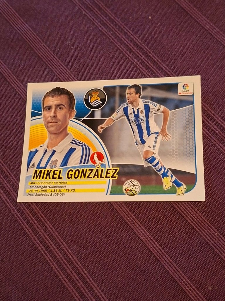 Panini / Sticker / Mikel Gonzalez / Real Sociedad, Ophalen of Verzenden, Nieuw, Buitenlandse clubs, Poster, Plaatje of Sticker