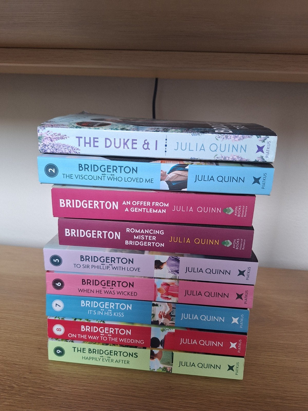 Bridgerton Boekenreeks - Julia Quinn (9 boeken), Boeken, Ophalen of Verzenden, Zo goed als nieuw, Julia Quinn, Wereld overig