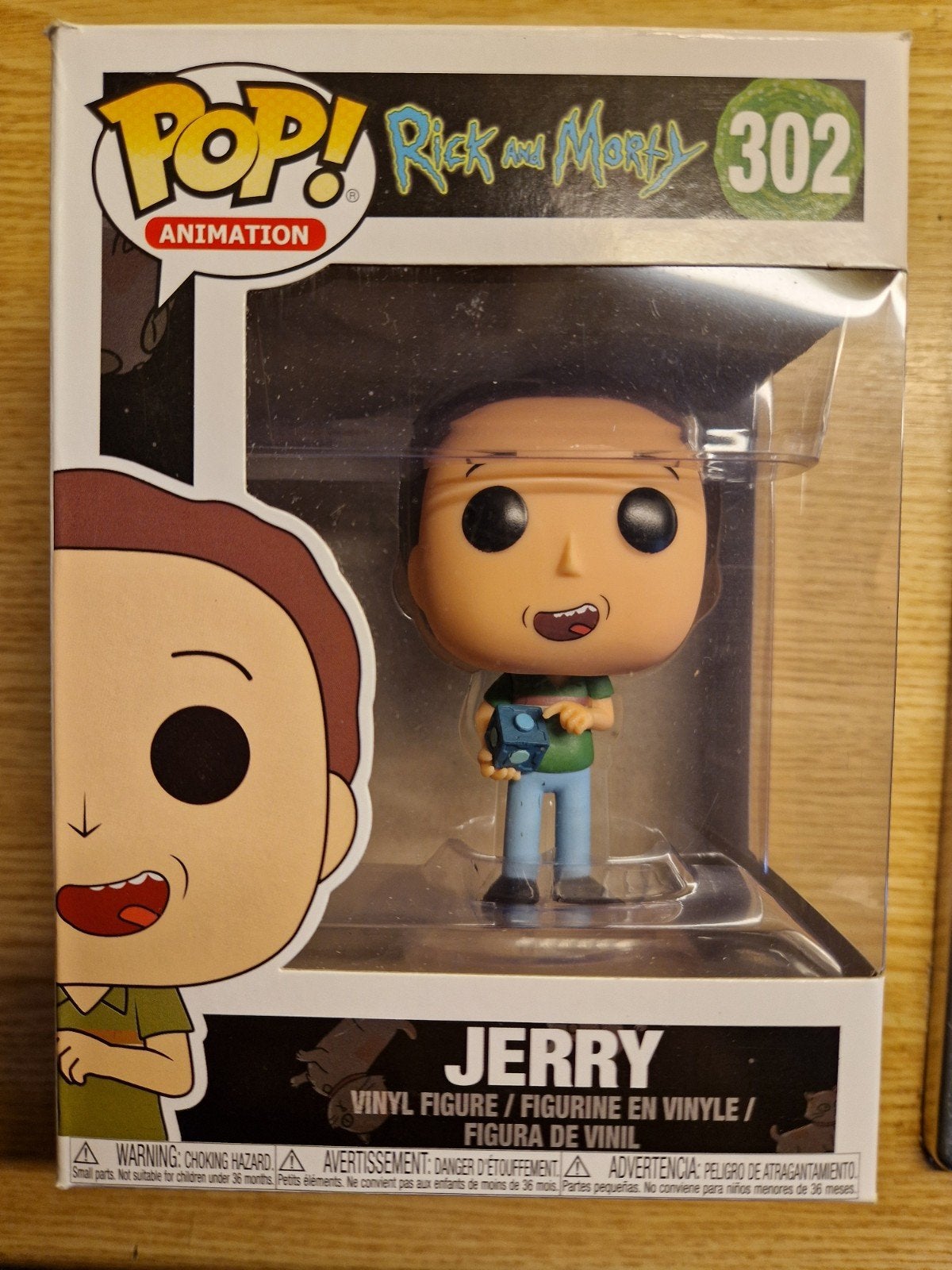 funko pop Jerry  nr 302 rick and morty, Ophalen of Verzenden, Zo goed als nieuw