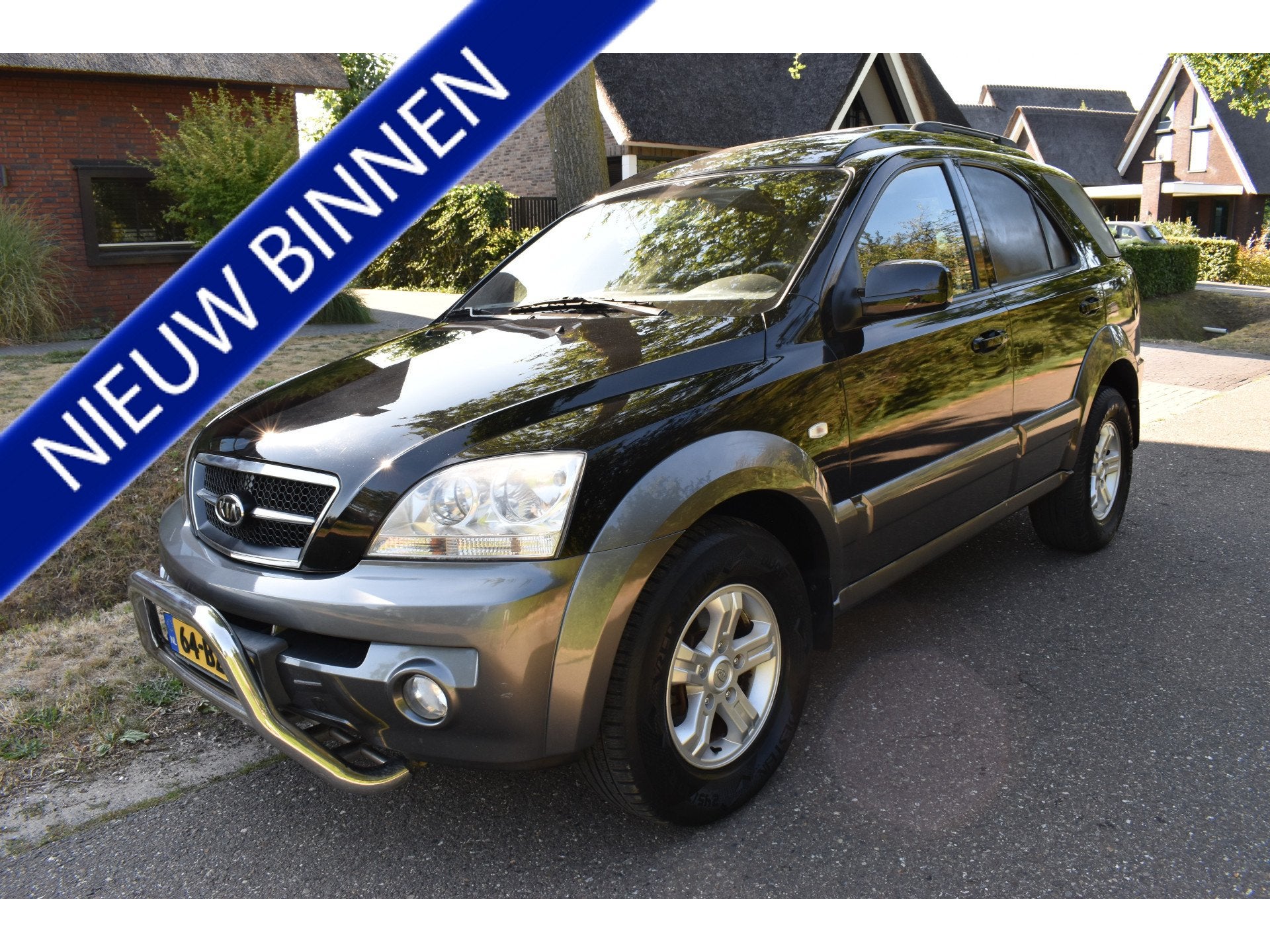 Kia Sorento 2.5 CRDI Adventure HR (bj 2006), Auto's, 4 cilinders, 2487 cc, Zwart, 2 stoelen