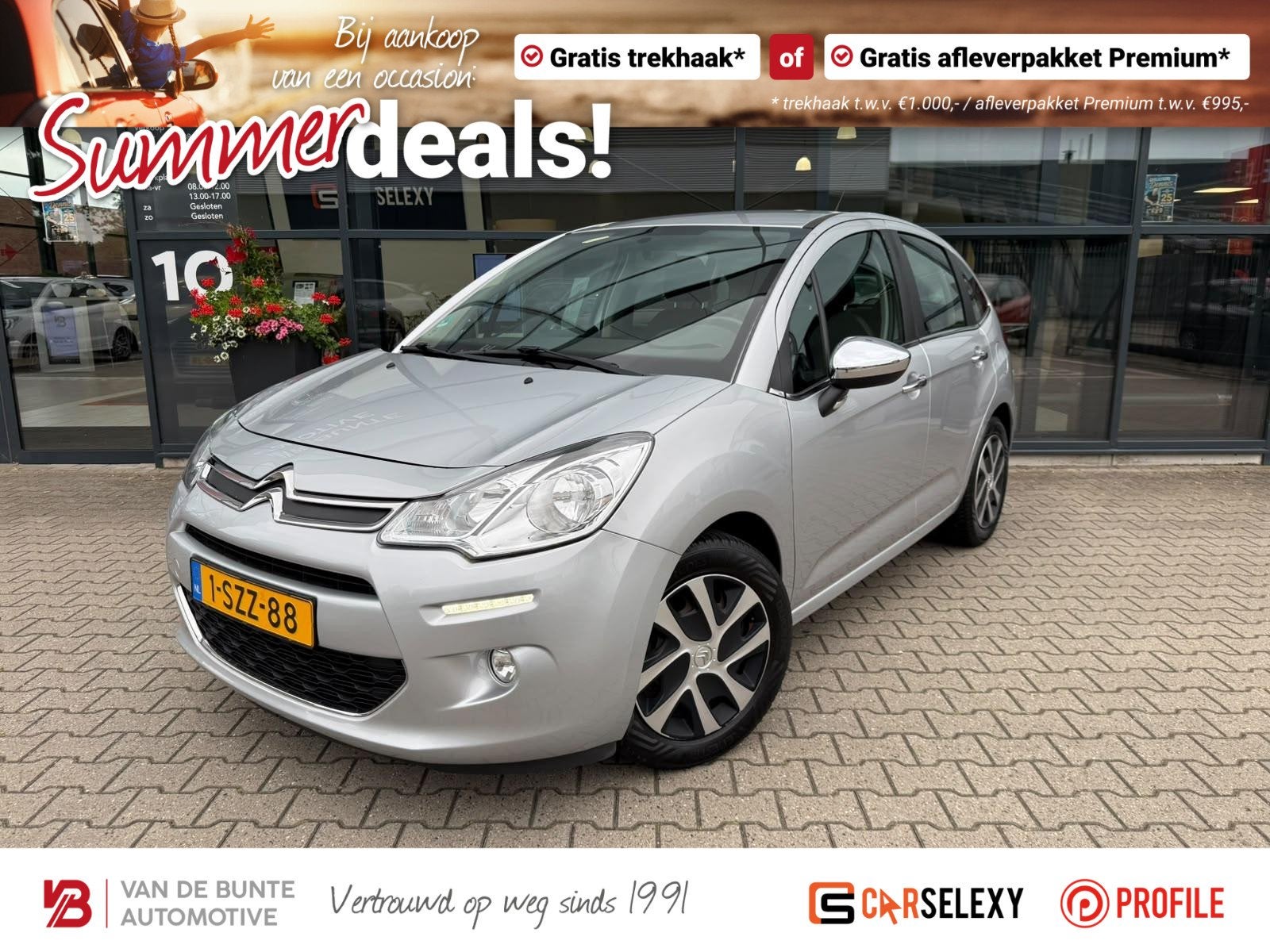 Citroen C3 1.2 VTi Collection *Trekhaak & Cruise Control*, Auto's, Voorwielaandrijving, Euro 5, Gebruikt, 31 €/maand