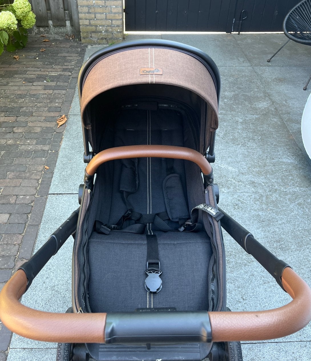Kinderwagen Qute, Gebruikt, Combiwagen, Verstelbare duwstang, Ophalen