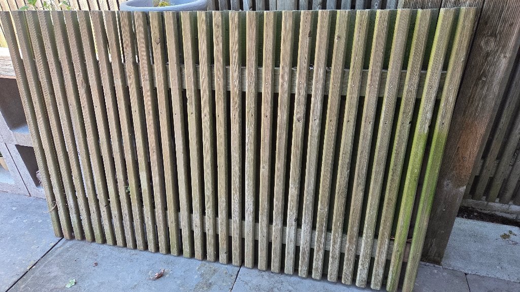 Schutting deel, Ophalen, Minder dan 3 meter, Hout, 1 tot 2 meter