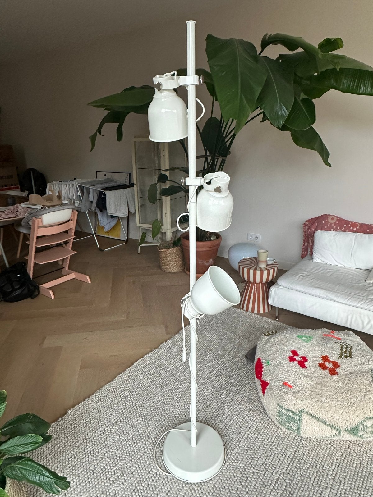 IKEA Staande Lamp - Industriële Look - Staal/Zware Kwaliteit, Ophalen, Gebruikt, Metaal, 150 tot 200 cm