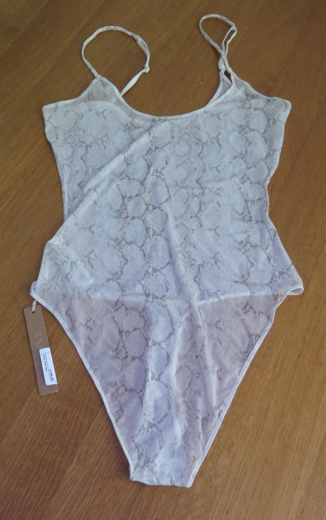 Skims nieuw, SKIMS body met slangenprint, maat S, SKIMS, Ophalen of Verzenden, Beige, Body of Korset