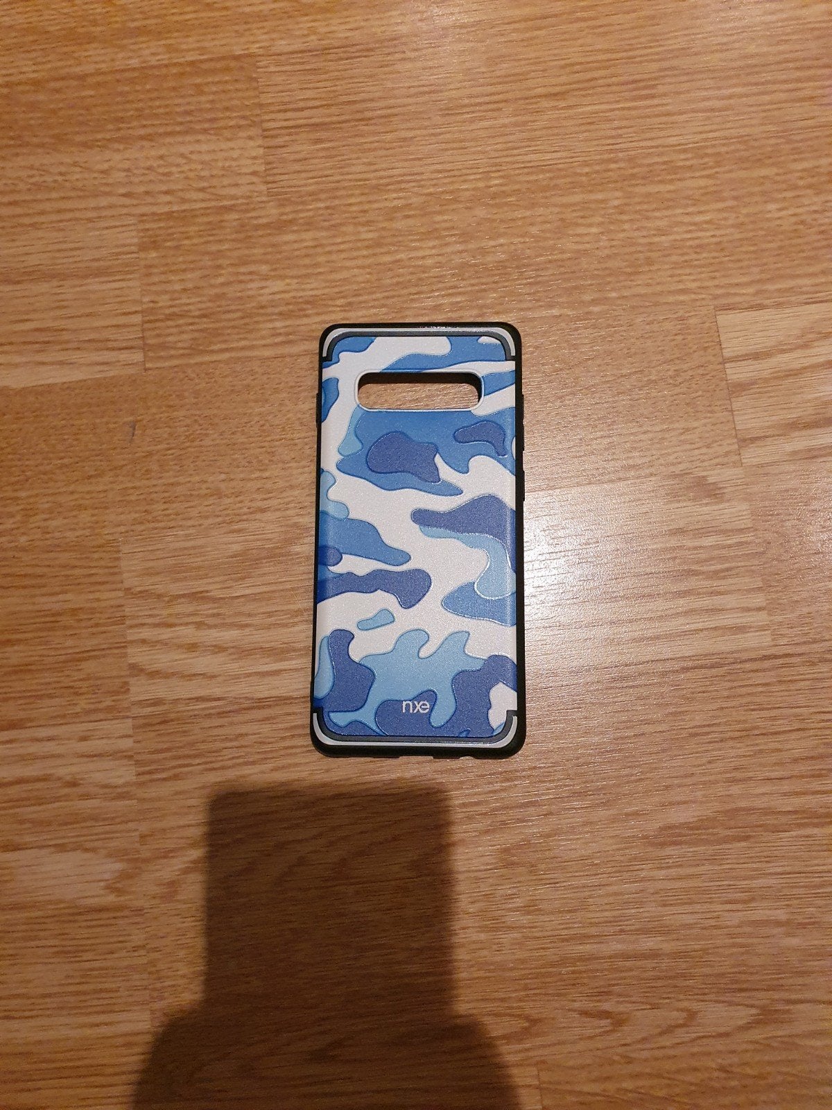 Samsung s10+ Telefoonhoesje met camouflageprint - Blauw, Ophalen of Verzenden, Gebruikt, Hoesje of Tasje