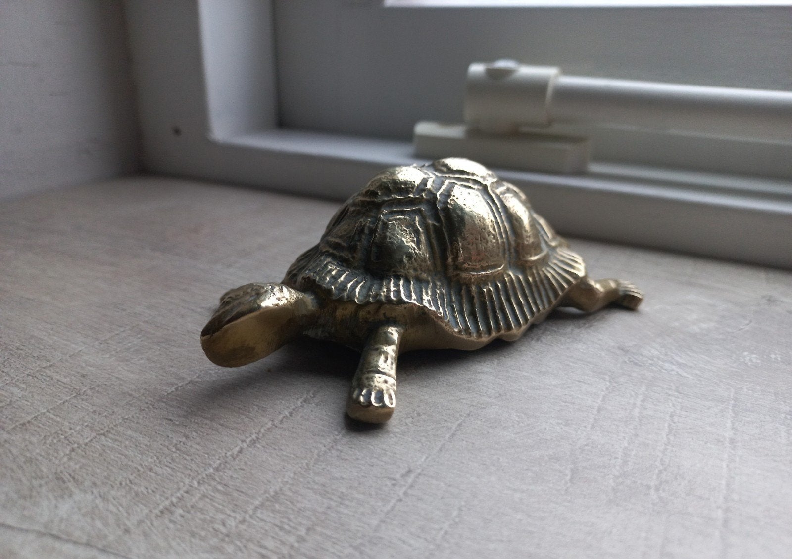 vintage messing schildpad, Antiek en Kunst, Ophalen of Verzenden