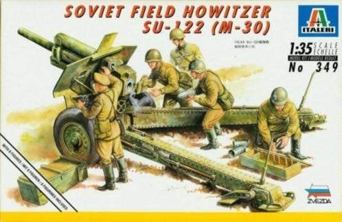 Italeri Soviet Field Howitzer Su-122 (349) SHF, Gebruikt, Italeri, 1:32 tot 1:50, Overige typen