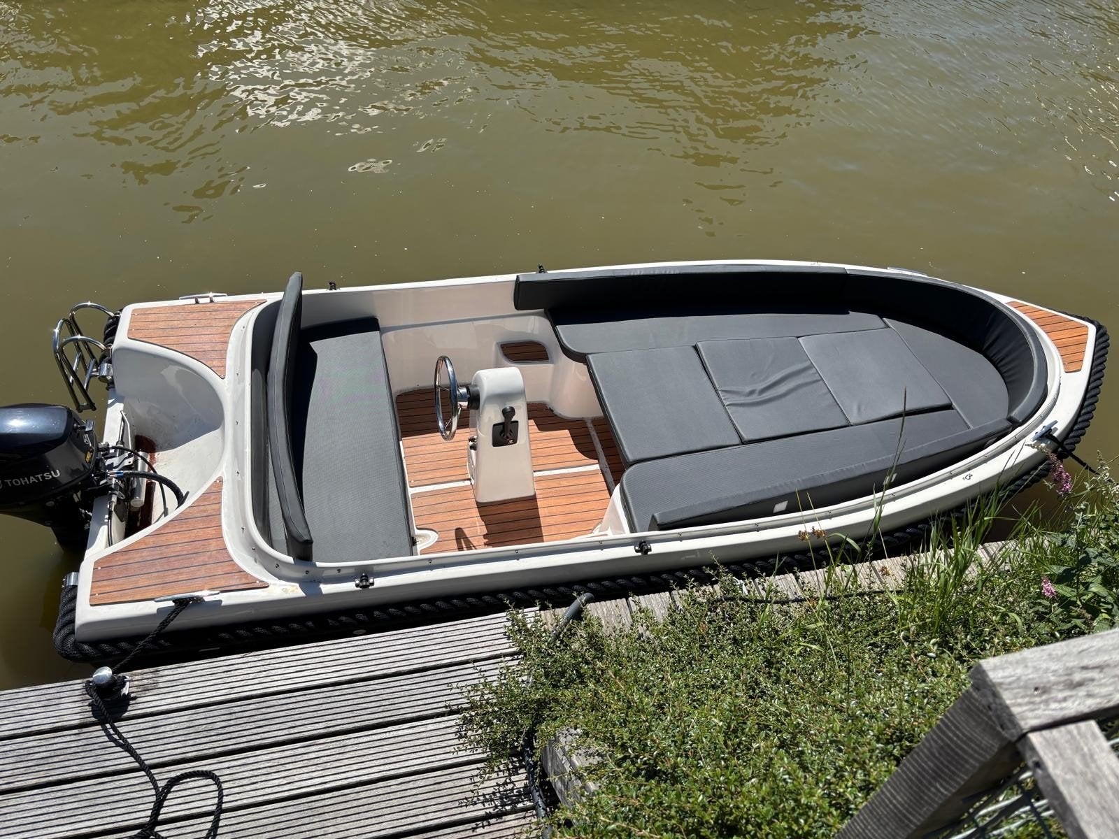 Sunrise SUN 480 Sloep met Tohatsu 6pk buitenboordmotor, Watersport en Boten, Sloepen, Ophalen, Gebruikt, Tot 1.00 meter, Rondzit