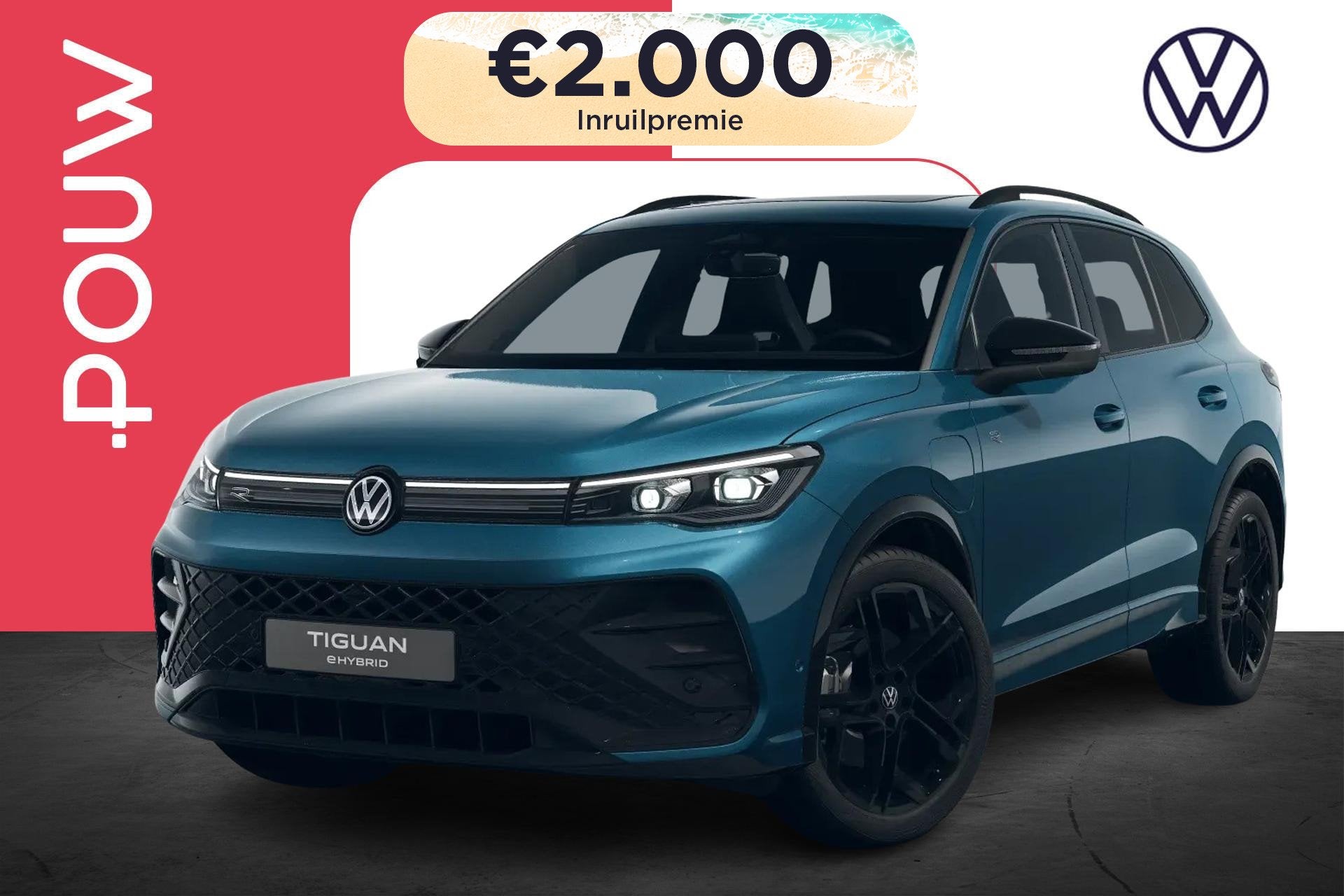 Volkswagen Tiguan 1.5 eHybrid 204pk R-Line Edition | 20" Vel, Auto's, Volkswagen, 12 maanden, Stof, 1498 cc, Plug-in hybride