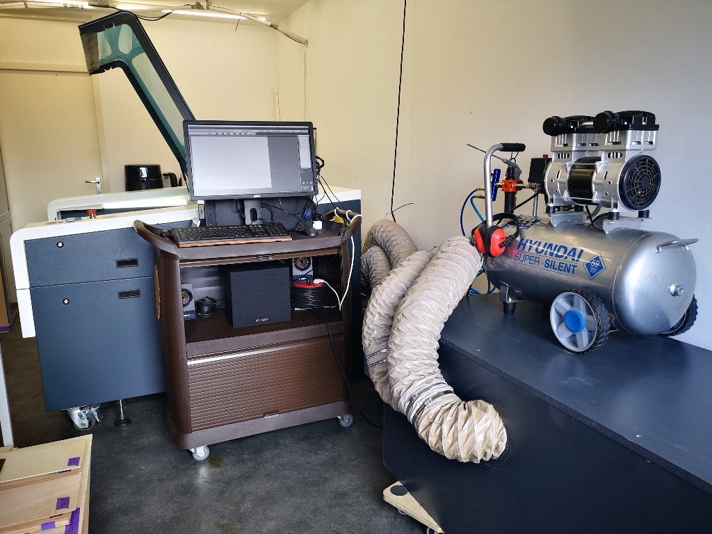 Trotec Rayjet R500 120W CO₂-lasercutter – bedrijfsklare set, Ophalen