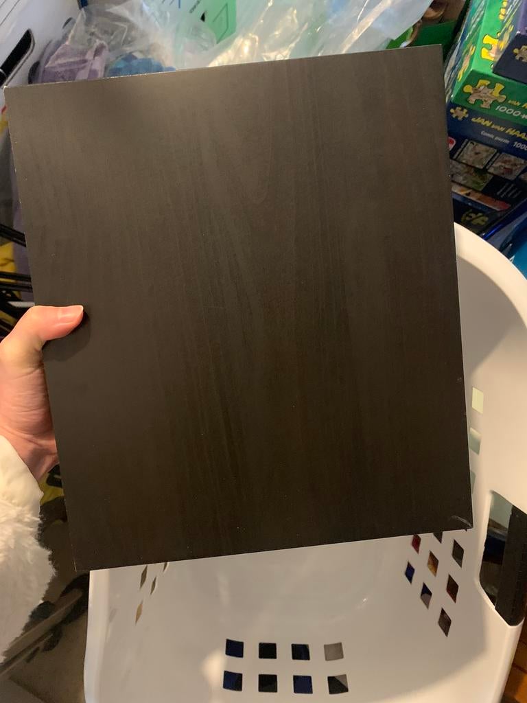 2x zwarte Ikea Lack plank, Ophalen, Zo goed als nieuw