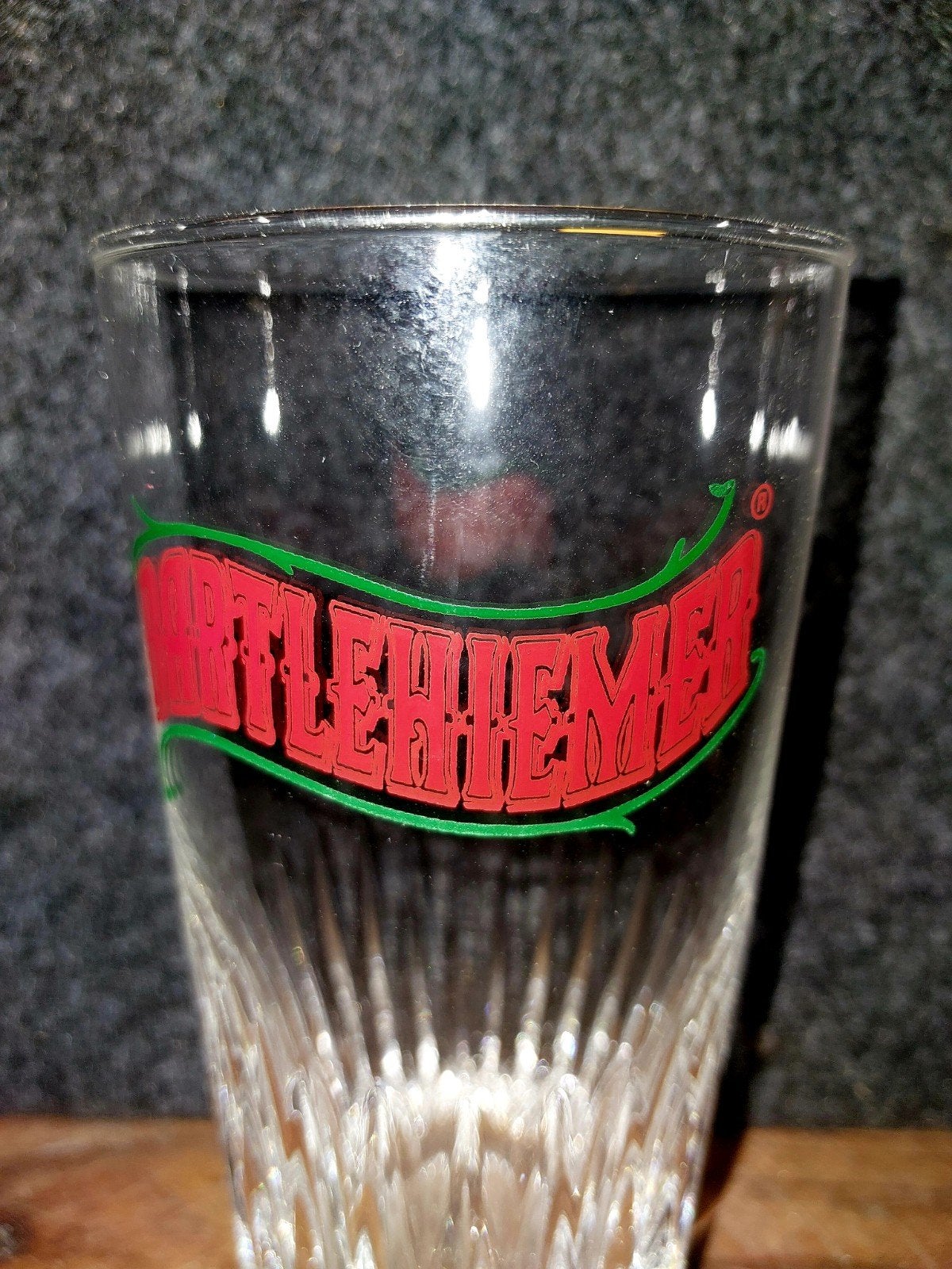 Bartlehiemer Bierglas met Fles - Zeldzaam Collectors Item, Verzamelen, Biermerken, Ophalen of Verzenden, Zo goed als nieuw, Glas of Glazen
