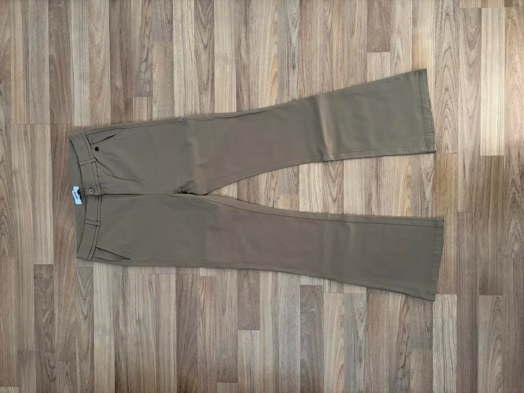 Minus Carma Flared | maat 42 | kleur grijsgroen, Maat 42/44 (L), Ophalen of Verzenden, Zo goed als nieuw, Grijs