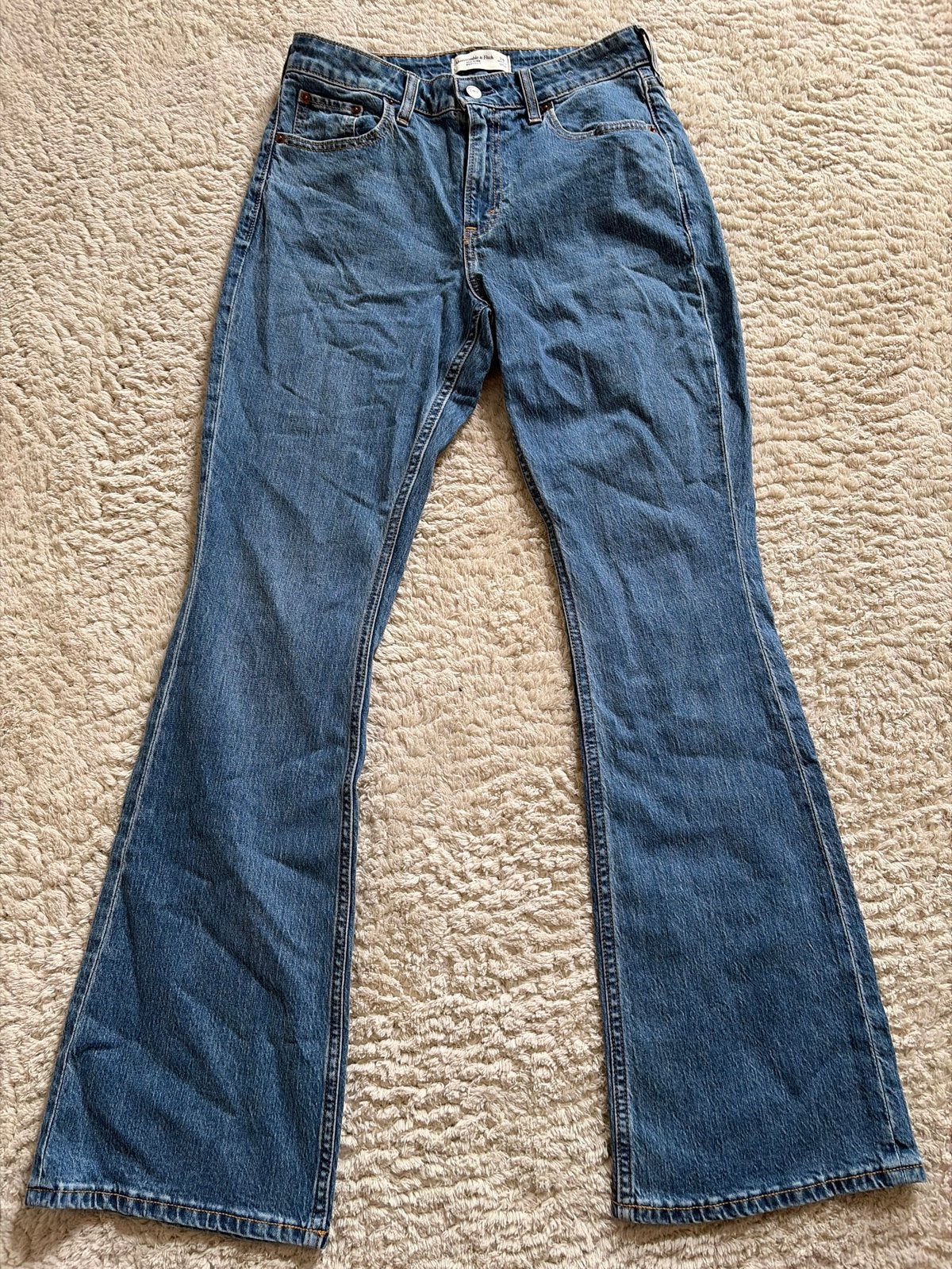 Abercrombie & Fitch Mid Rise Bootcut Jeans Maat 26, Blauw, Nieuw, Ophalen of Verzenden, Maat 34 (XS) of kleiner