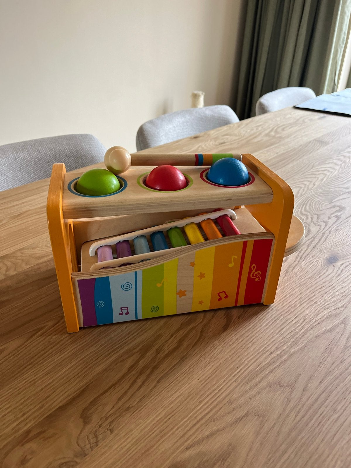 Hape Hamertje Tik & Klokkenspel - Muzikaal Speelgoed - hout, Ophalen, Gebruikt, Overige typen, Met geluid