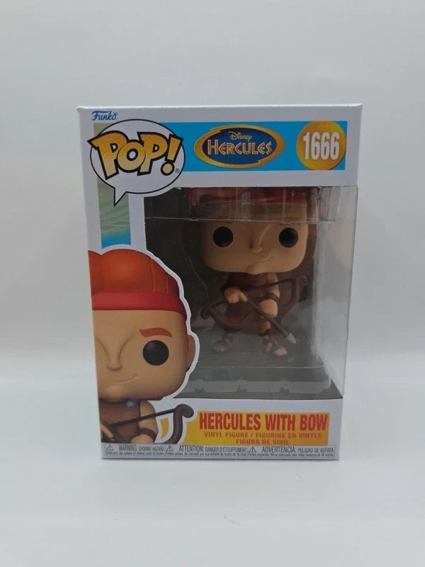 Funko Pop Disney Hercules with Bow #1666, Funko, LLC 2802 Wetmore Avenue Everett, WA 98201, USA E-mail: support@funko.com, Funko, LLC 2802 Wetmore Avenue Everett, WA 98201, USA E-mail: support@funko.com