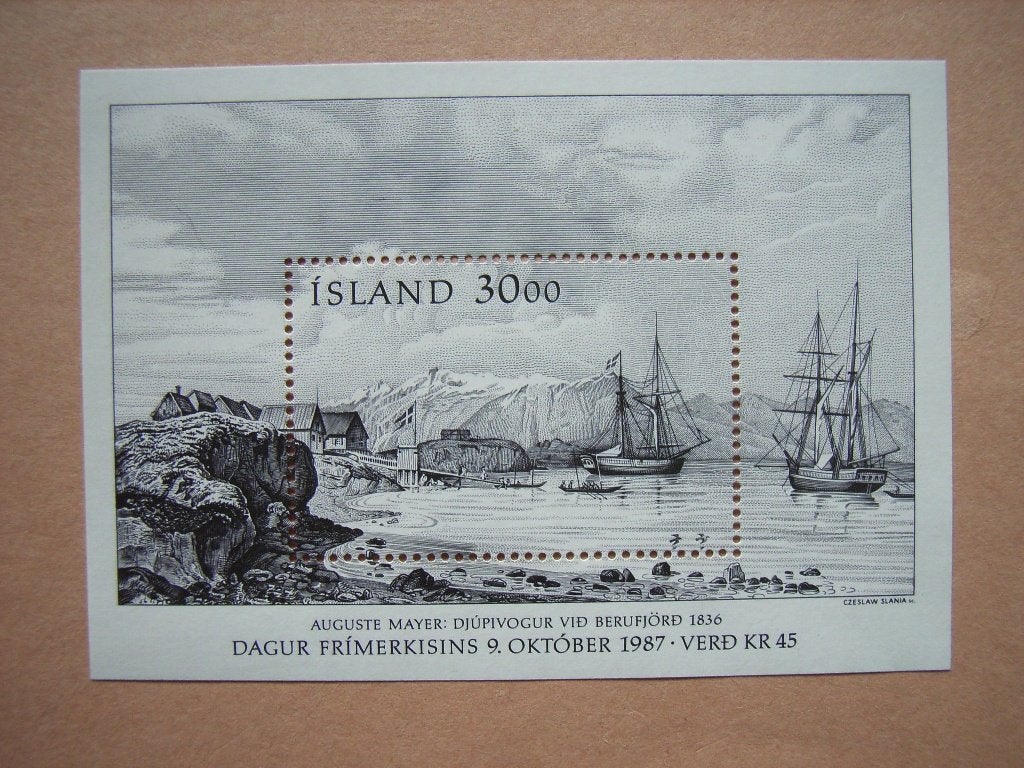 2   IJsland blok 8 Pf, Postzegels en Munten, Ophalen of Verzenden, IJsland, Postfris