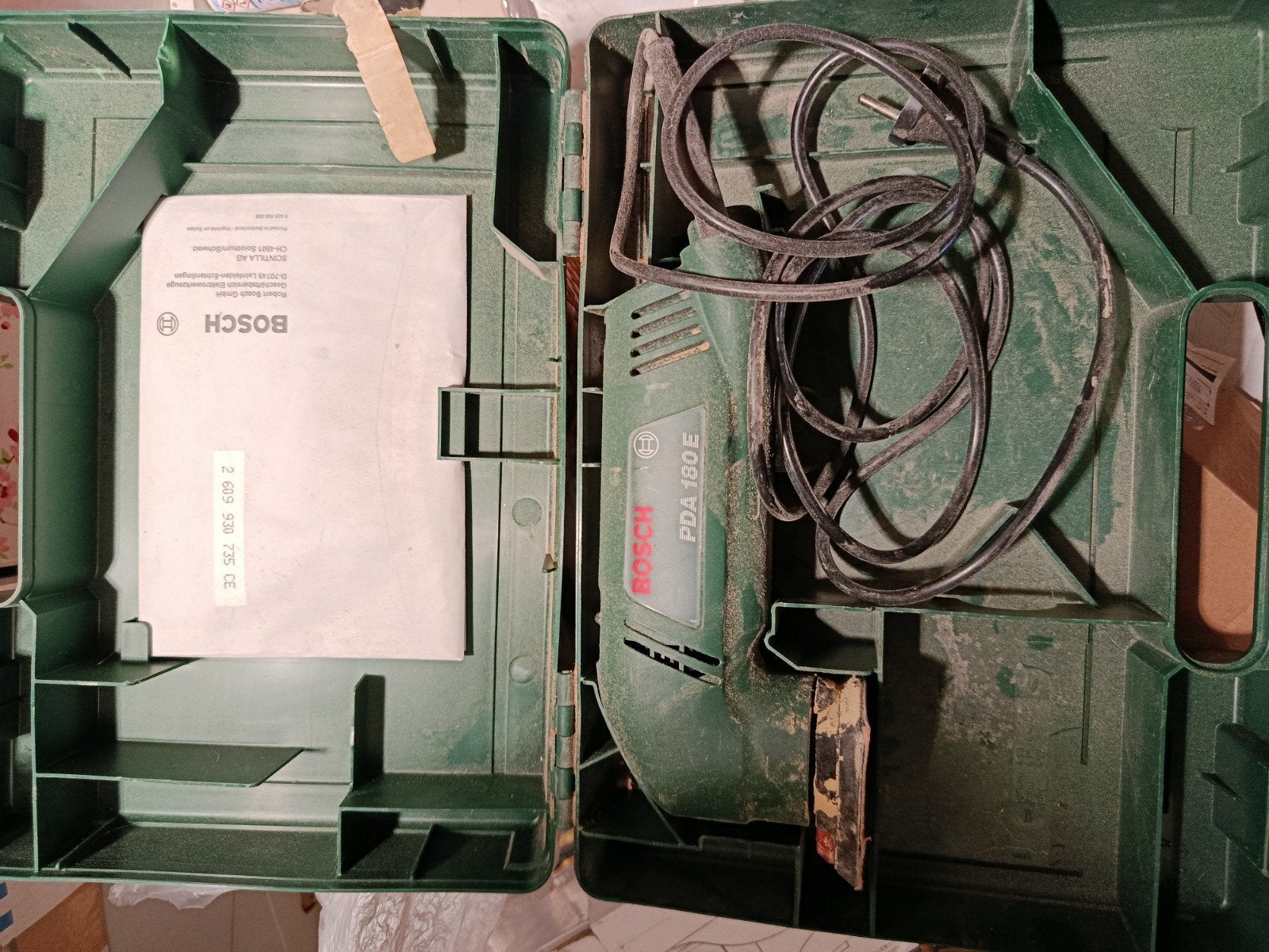 Bosch PDA 180 E Deltaschuurmachine – Inclusief originele kof, Ophalen of Verzenden, Minder dan 150 ampère, Elektroden