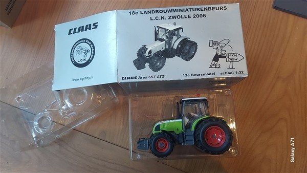 Siku LCN 2006 Claas Ares 657 ATZ, Ophalen of Verzenden, Zo goed als nieuw, Tractor of Landbouw, SIKU