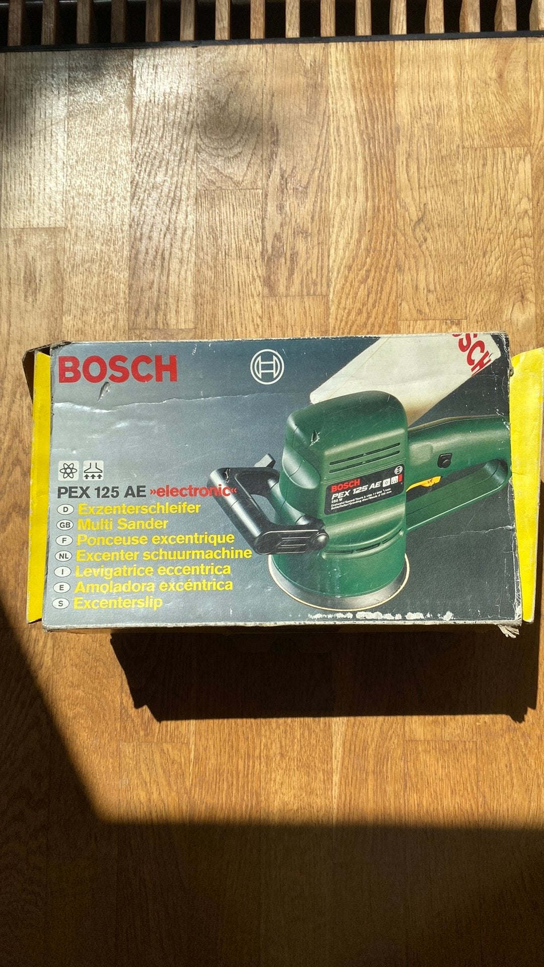 Bosch PEX 125 AE, Verzenden, Zo goed als nieuw, Minder dan 600 watt