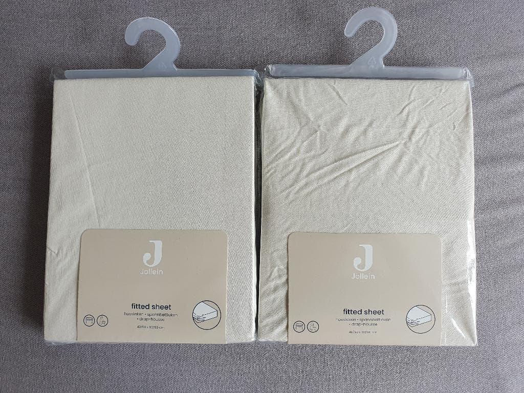 Twee nieuwe hoeslakens voor wieg 40/50 x 80/90, Kinderen en Baby's, Kinderkamer | Beddengoed, Jongetje of Meisje, Nieuw, Ophalen of Verzenden